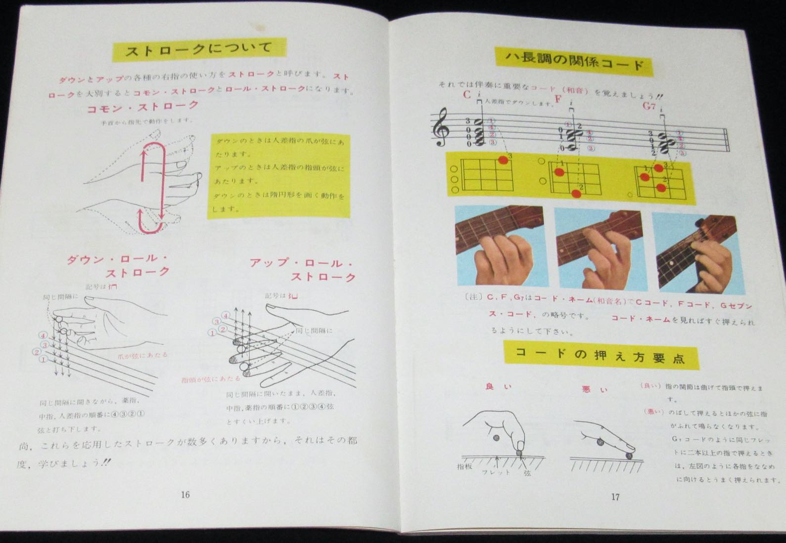 目で学ぶ 全音ウクレレ教室 全音楽譜出版社 1967年 目で見てひく方法を採用 絶版漫画専門 じゃんくまうす