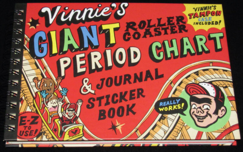 「【洋書】Vinnie’s Giant Roller Coaster Period Chart & Journal Sticker Book」
