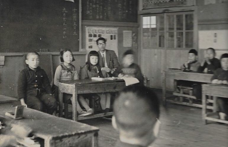 昭和35年　小学校授業風景