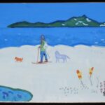 <span class="title">「【直筆色紙】鈴木翁二　ともだちたずねて／小カット　北方ジャーナル表紙絵 2枚セット」</span>