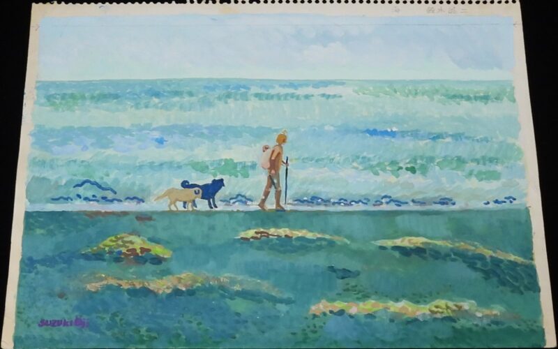 「【原画】鈴木翁二　海／初恋的隊道 下書」