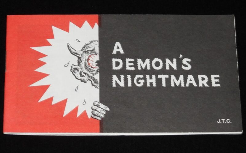 「【洋書豆本】A DEMON’S NIGHTMARE　Jack T. Chick　(C)1972」
